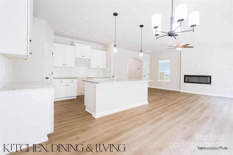 Furnished interior view inside a new home in , Charlotte (Image 7).