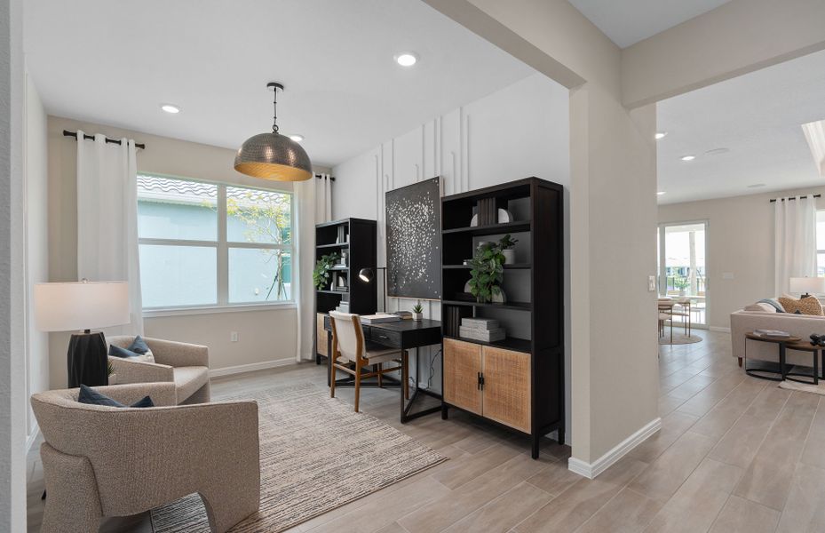 Furnished interior view inside a new home in Del Webb Twin Lakes, St. Cloud (Image 2). Furnished interior view inside a new home in Del Webb Twin Lakes, St. Cloud (Image 2).
