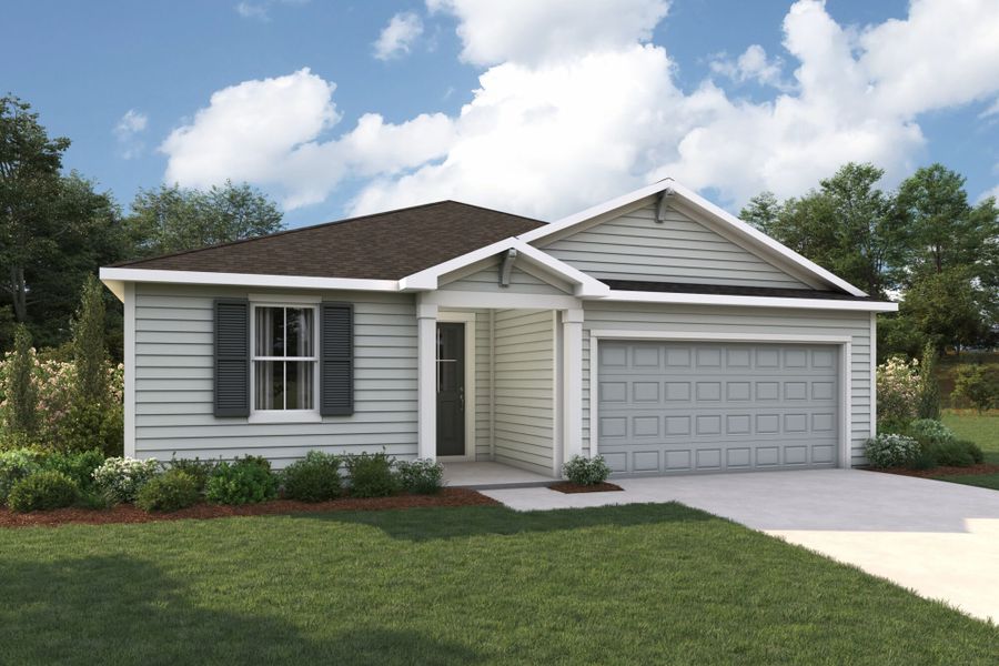 Representative exterior photo of a completed home built from the Arcadia by Mattamy Homes in Sandridge Hills, Asbury Lake, FL (Image 9).