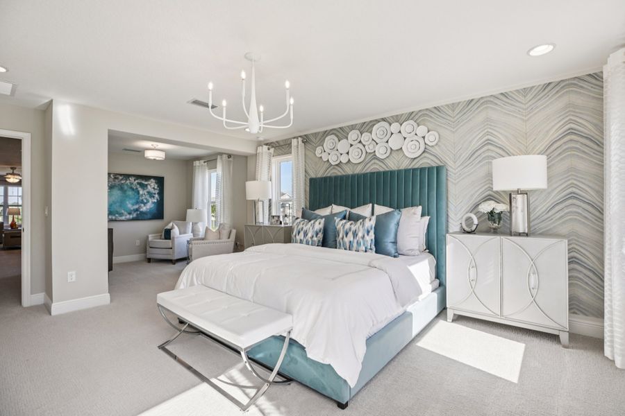 Representative furnished interior of a home built from the Palmer Executive by Risewell Homes in Bargrove Estates, Mount Dora (Image 13).
