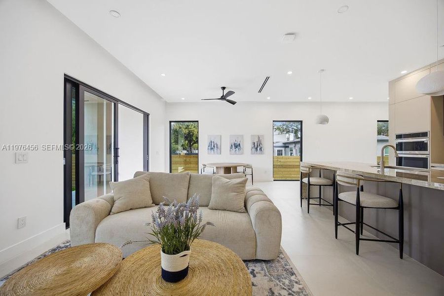 Furnished interior view inside a new home in , Fort Lauderdale (Image 10).