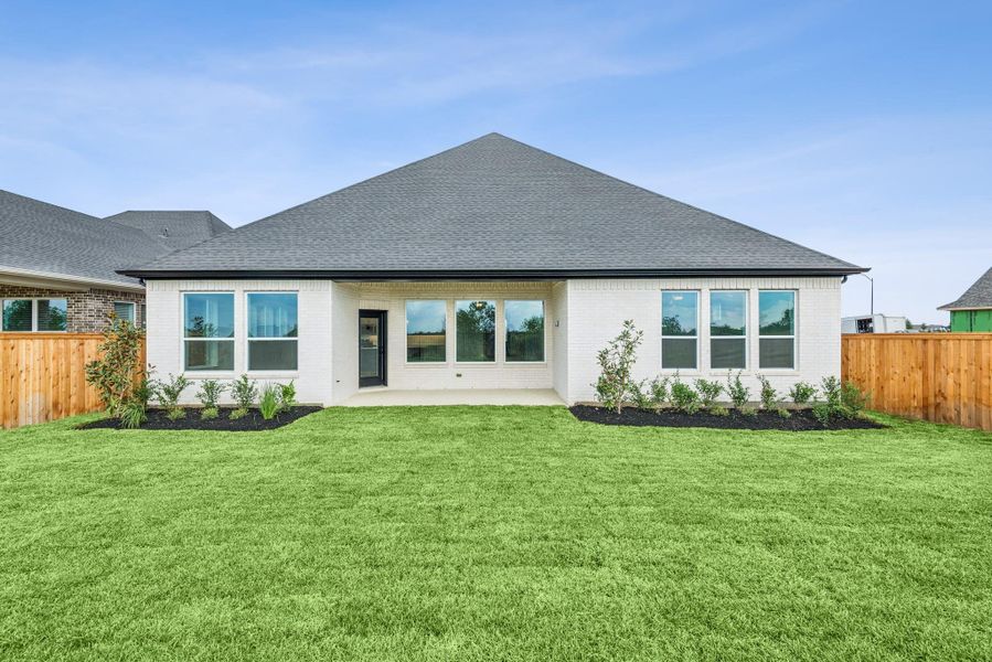 Exterior details and patio area of a home in The Grand Prairie - Retreat Collection, Hockley (Image 3). Exterior details and patio area of a home in The Grand Prairie - Retreat Collection, Hockley (Image 3).