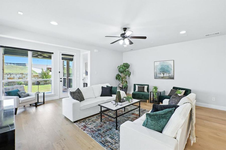 Furnished interior view inside a new home in , Lewisville (Image 11). Furnished interior view inside a new home in , Lewisville (Image 11).