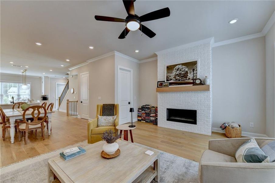 Furnished interior view inside a new home in , Alpharetta (Image 56).