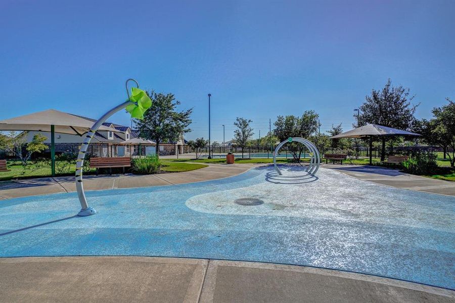 Amenities include, children’s play area, splash pad, playground and recreation center with a separate picnic pavilion.