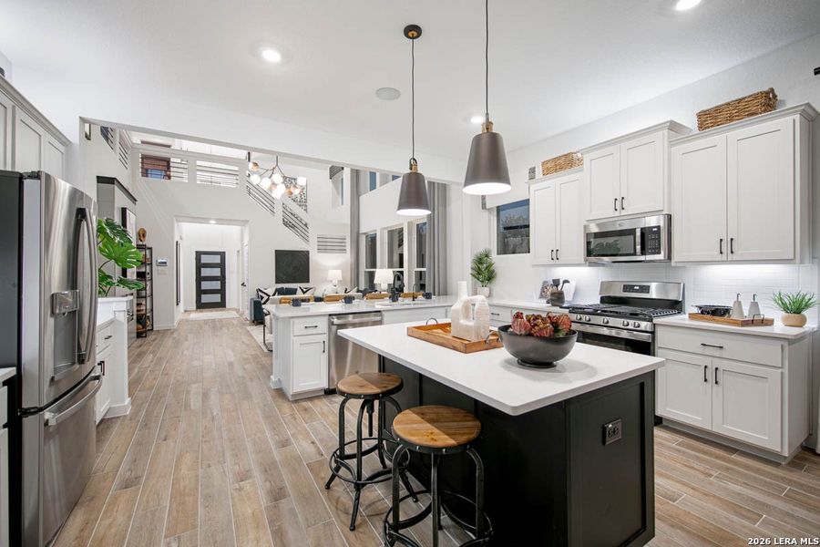 Furnished interior view inside a new home in Meyer Ranch, New Braunfels (Image 21).