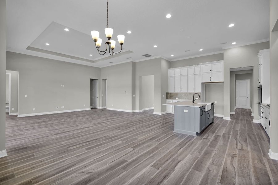 Representative unfurnished interior of a home built from the Riverdale by Riverside Homes in Hidden Creek at SilverLeaf, St. Augustine (Image 34). Representative unfurnished interior of a home built from the Riverdale by Riverside Homes in Hidden Creek at SilverLeaf, St. Augustine (Image 34).