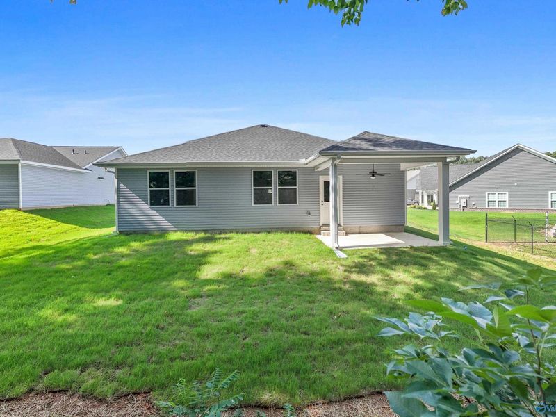 Exterior details and patio area of a home in Bailey Park, Fayetteville (Image 4).