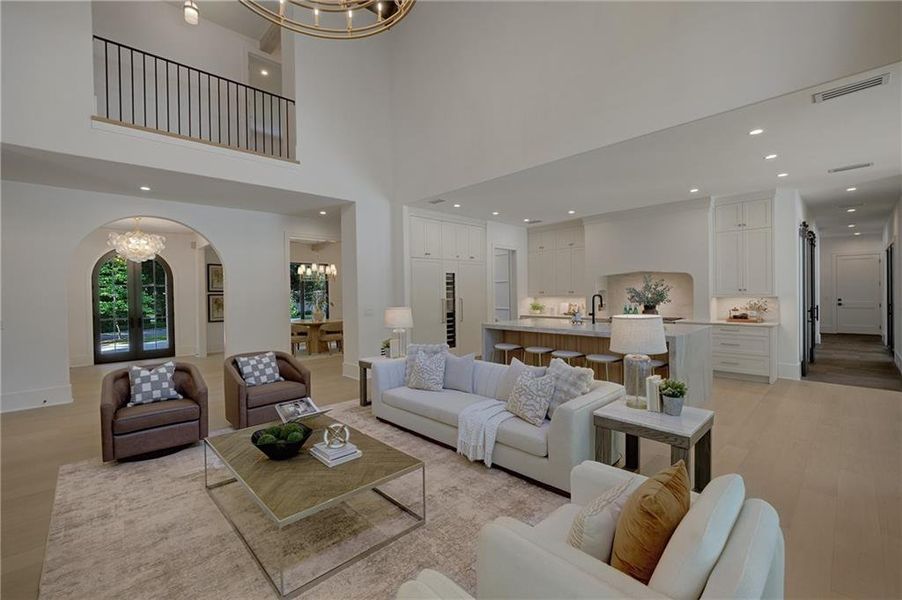 Furnished interior view inside a new home in , Alpharetta (Image 38).
