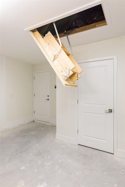 Easily accessible attic