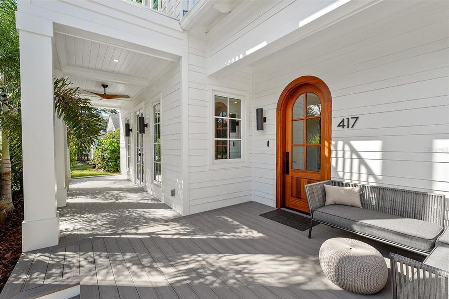 Exterior details and patio area of a home in , Sarasota (Image 1). Exterior details and patio area of a home in , Sarasota (Image 1).