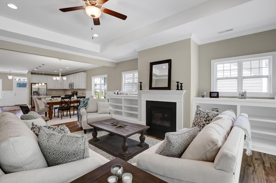 Representative furnished interior of a home built from the Banks by Bill Clark Homes in The Sanctuary at Sunset Beach, Sunset Beach (Image 12). Representative furnished interior of a home built from the Banks by Bill Clark Homes in The Sanctuary at Sunset Beach, Sunset Beach (Image 12).