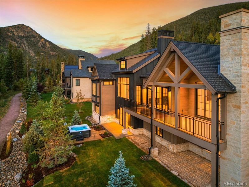 Front exterior of a new home in , Keystone, CO, highlighting curb appeal (Image 28).