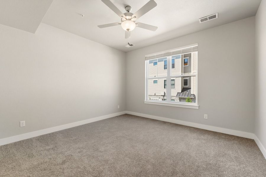 Spacious, unfurnished interior of a new home in The Lakes at Centerra, Loveland (Image 12). Spacious, unfurnished interior of a new home in The Lakes at Centerra, Loveland (Image 12).