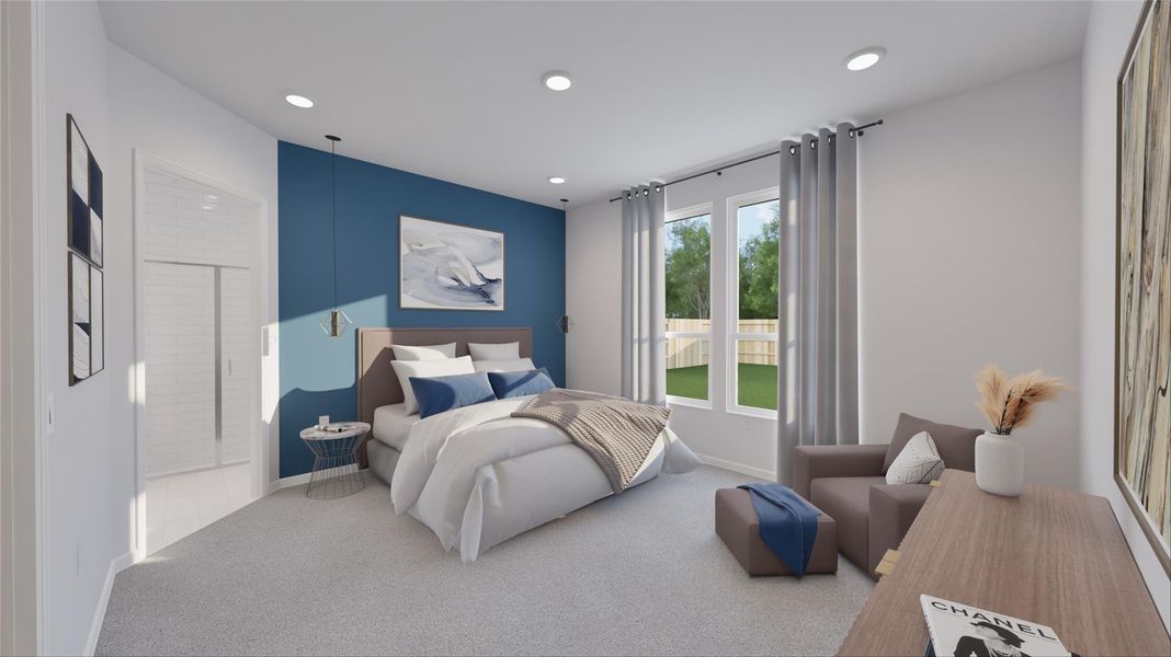 Furnished interior view inside a new home in Oakberry Trails, Waller (Image 9).