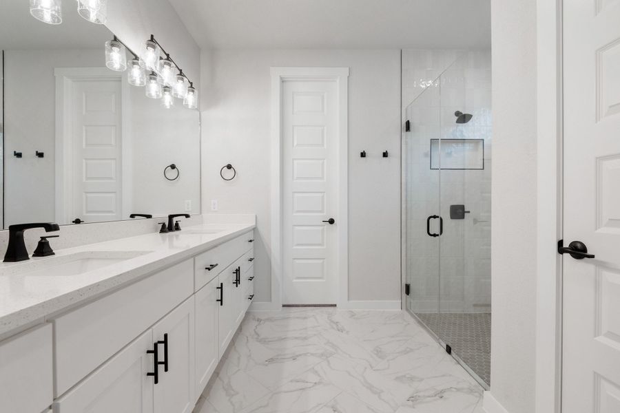 Furnished interior view inside a new home in Lariat, Liberty Hill (Image 16). Furnished interior view inside a new home in Lariat, Liberty Hill (Image 16).