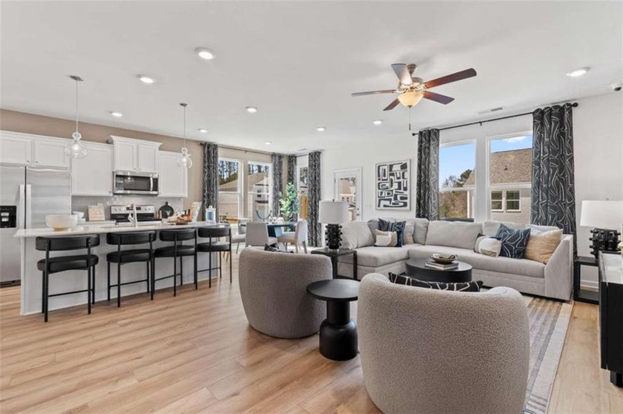 Furnished interior view inside a new home in Diamante, Stockbridge (Image 31).