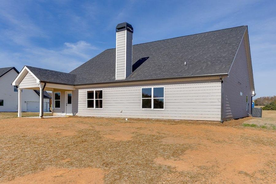 Exterior details and patio area of a home in , Hartwell (Image 21). Exterior details and patio area of a home in , Hartwell (Image 21).