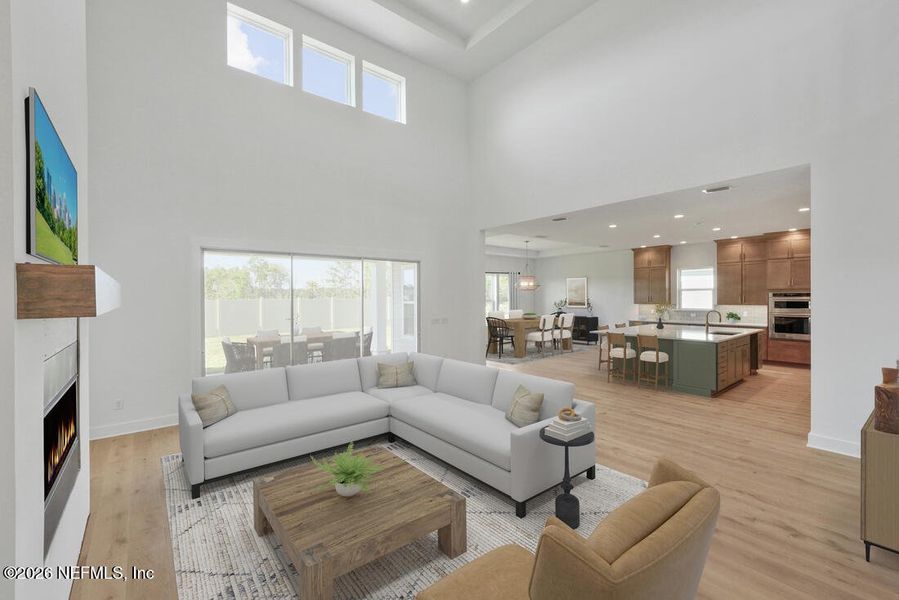 Furnished interior view inside a new home in , St. Johns (Image 3).