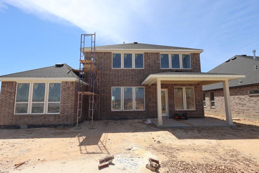 In-progress construction of a new home in Dunham Pointe, Cypress, TX (Image 38).