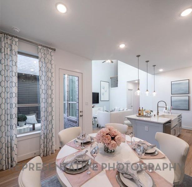 Furnished interior view inside a new home in Bridgeland Central: The Villas, Cypress (Image 25). Furnished interior view inside a new home in Bridgeland Central: The Villas, Cypress (Image 25).