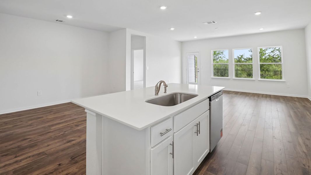 Furnished interior view inside a new home in Prairie Lakes, Buda (Image 9).