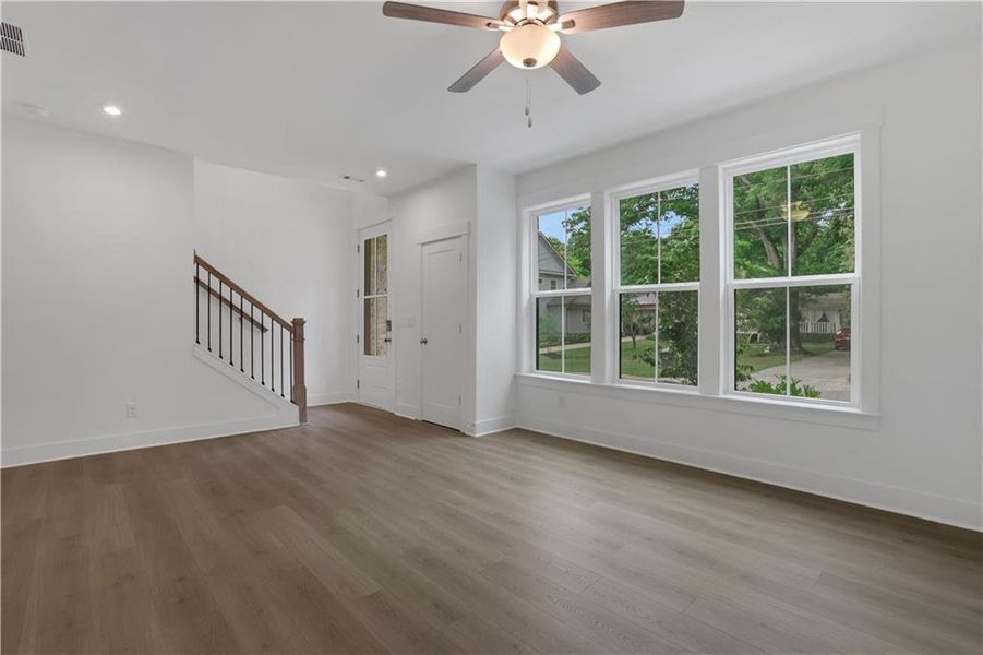 Spacious, unfurnished interior of a new home in The Groves at Myrtle, Roswell (Image 10).
