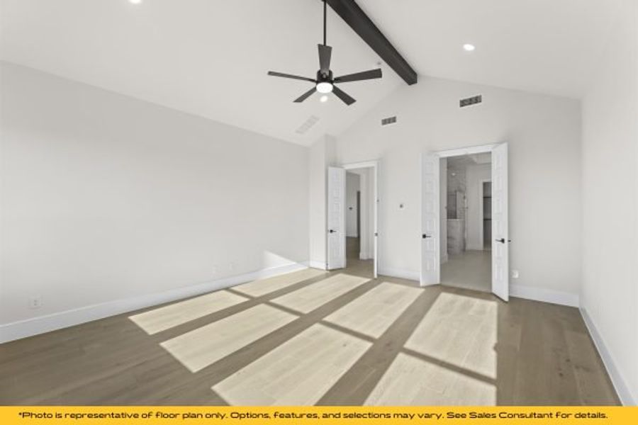 Representative unfurnished interior of a home built from the Bali by Stonefield Homes in Heath Golf and Yacht Club, Rockwall (Image 57).