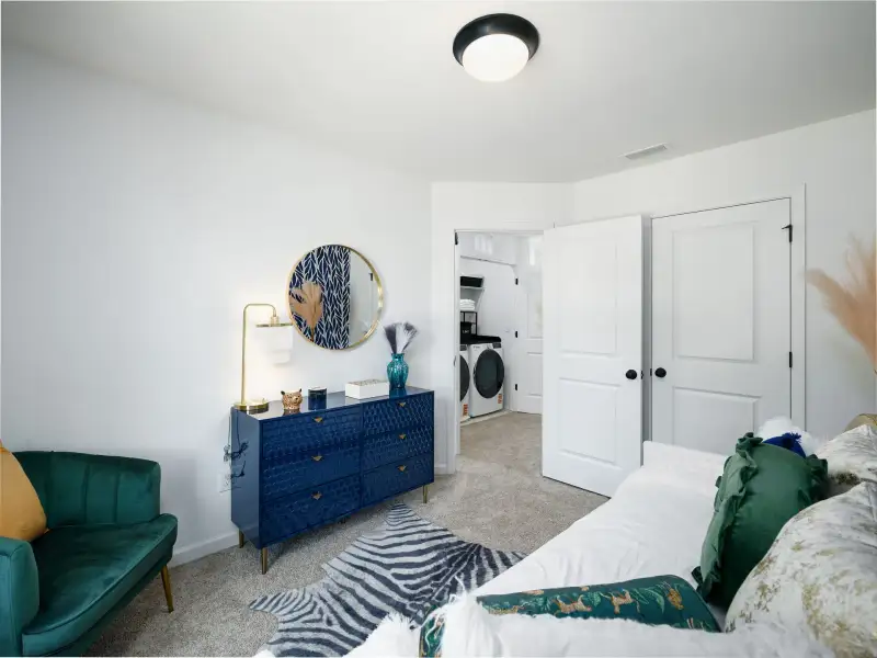 Furnished interior view inside a new home in Dukes Ridge, Charlotte (Image 21).