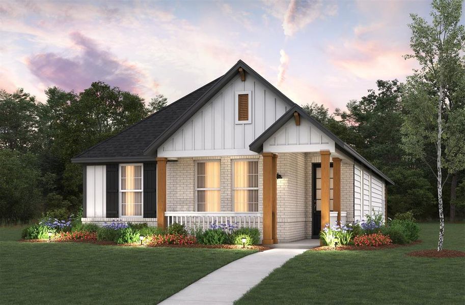 Beazer Homes Treeline Salado Floorplan.