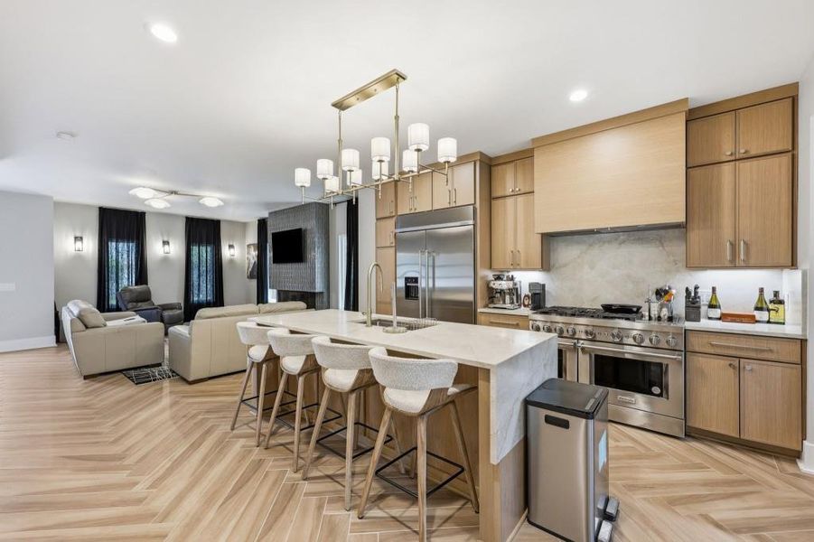Furnished interior view inside a new home in , Helen (Image 10).