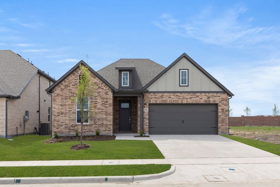 Representative exterior photo of a completed home built from the Patriot by Rockwell Homes in Creekside, Royse City, TX (Image 2). Representative exterior photo of a completed home built from the Patriot by Rockwell Homes in Creekside, Royse City, TX (Image 2).