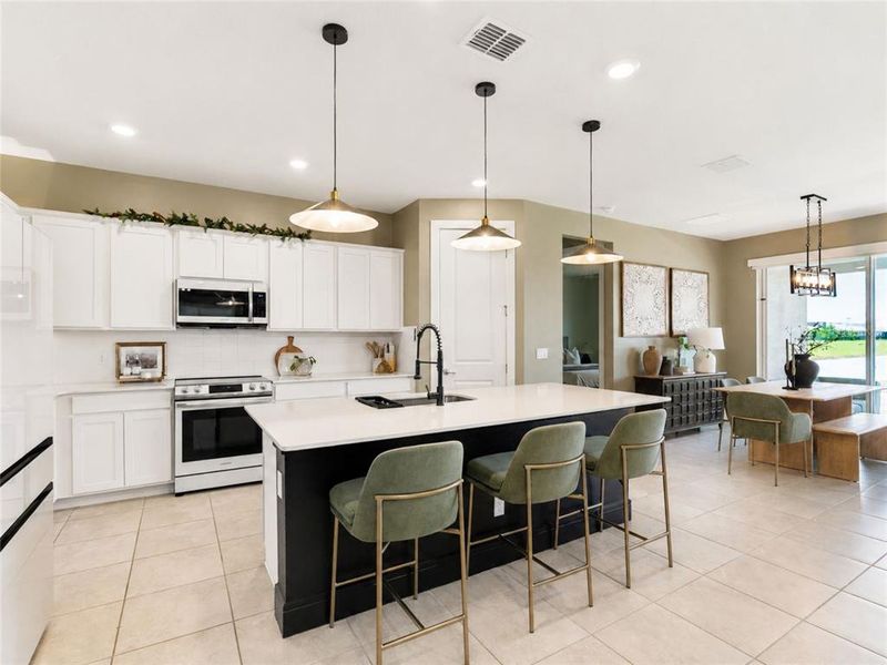 Furnished interior view inside a new home in , St. Cloud (Image 7).