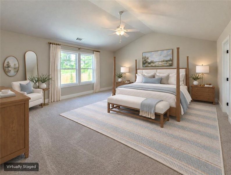 Furnished interior view inside a new home in , Hoschton (Image 17).