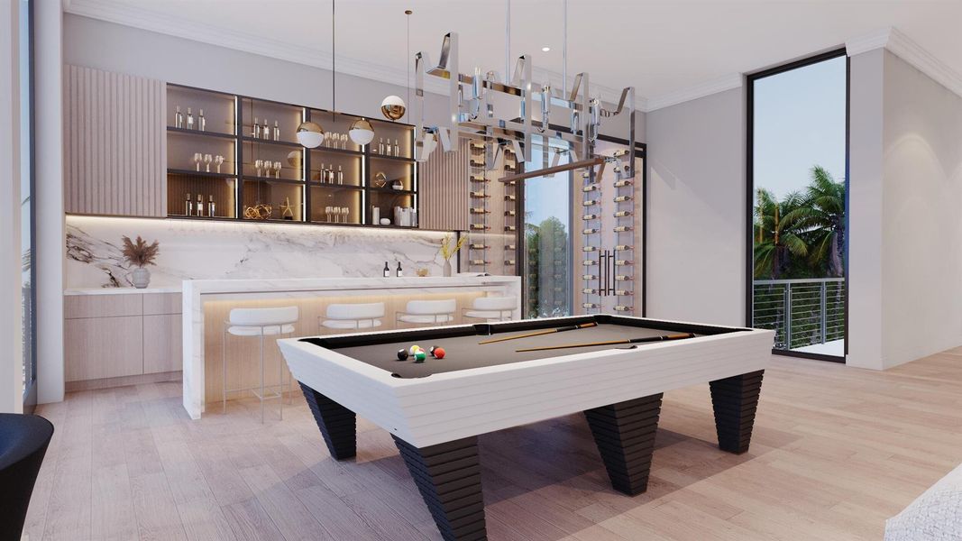 Furnished interior view inside a new home in , Fort Pierce (Image 6).