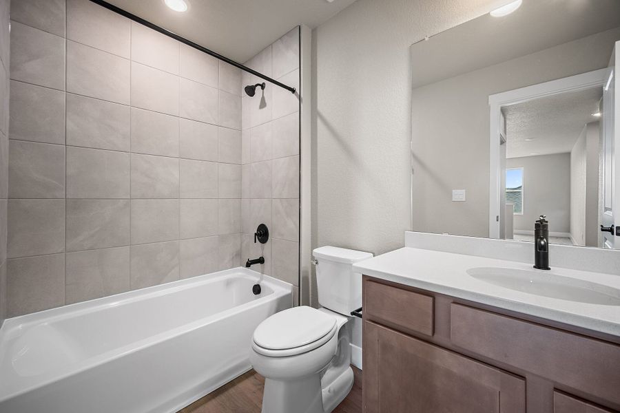 Furnished interior view inside a new home in Trails at Aspen Ridge-3, Colorado Springs (Image 15).