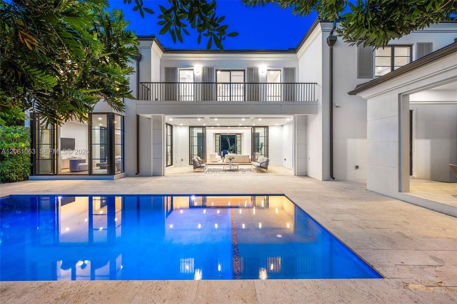 Exterior details and patio area of a home in , Coral Gables (Image 43).