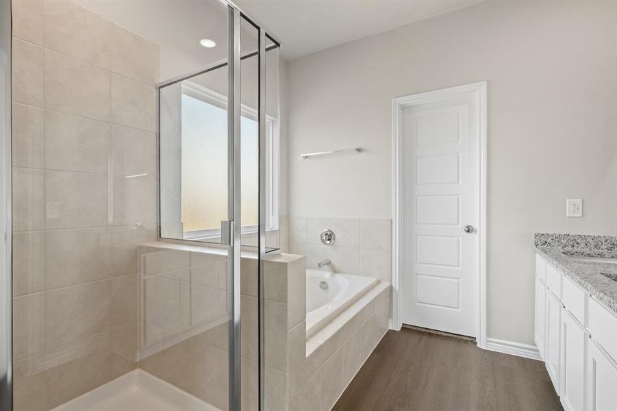 Furnished interior view inside a new home in Burgess Meadows, Cleburne (Image 6). Furnished interior view inside a new home in Burgess Meadows, Cleburne (Image 6).