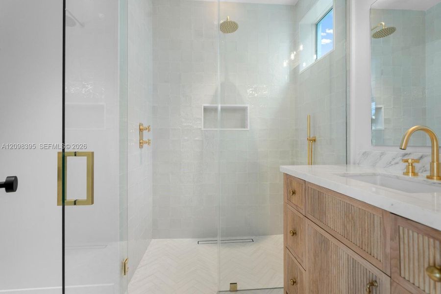 Furnished interior view inside a new home in , Key Largo (Image 17).