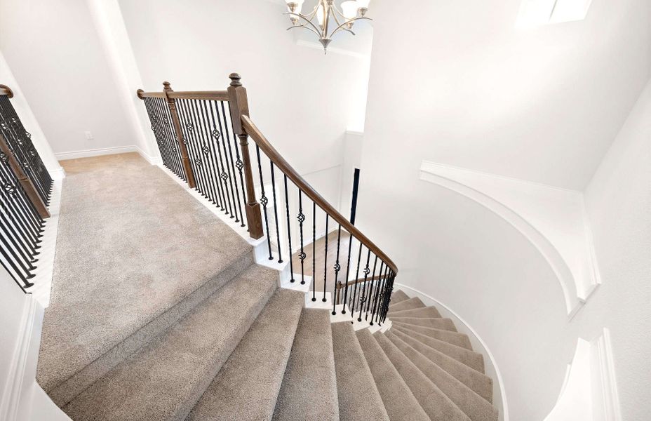 Representative unfurnished interior of a home built from the 3799AU by Ravenna Homes in Audubon 60′, Magnolia (Image 34).