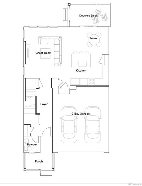 2D floor plan layout of this home in Timber Lark, Fort Collins, CO (Image 2). 2D floor plan layout of this home in Timber Lark, Fort Collins, CO (Image 2).