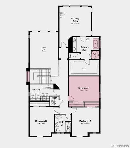 Additional highlights include: built-in GE kitchen appliances, upstairs bedroom in place of loft, fireplace at great room, freestanding tub and shower at primary suite, covered outdoor living, plumbing rough-in at unfinished basement, iron railings at stairs.
