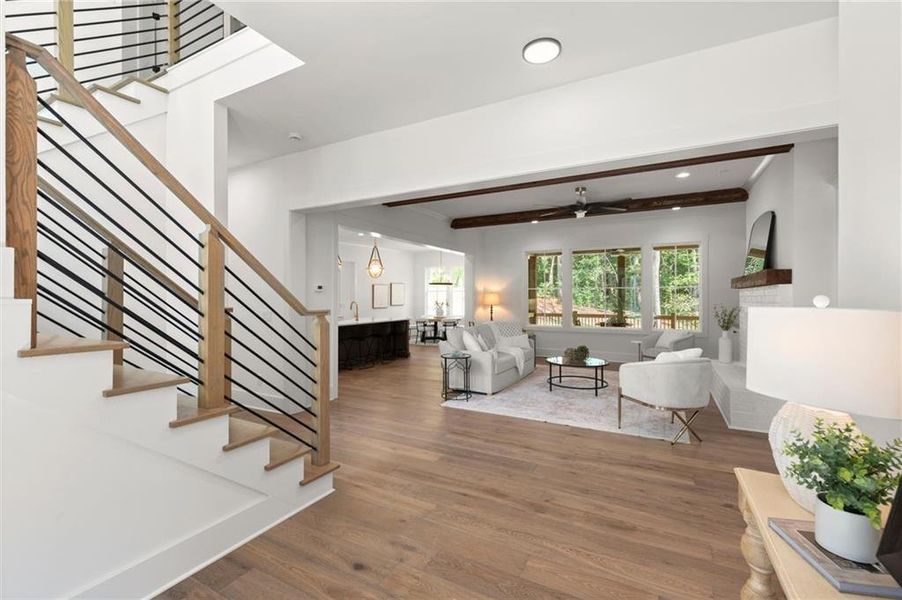Furnished interior view inside a new home in , Canton (Image 49).