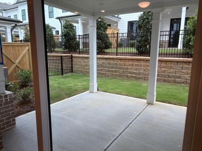 covered patio is a great addition to this home - fenced in backyard covered patio is a great addition to this home - fenced in backyard
