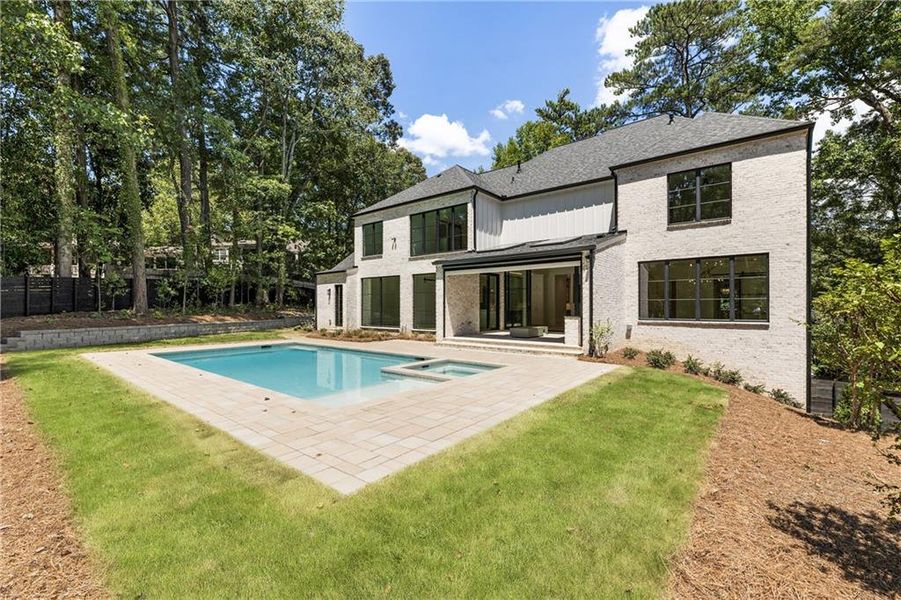 Front exterior of a new home in , Atlanta, GA, highlighting curb appeal (Image 33). Front exterior of a new home in , Atlanta, GA, highlighting curb appeal (Image 33).