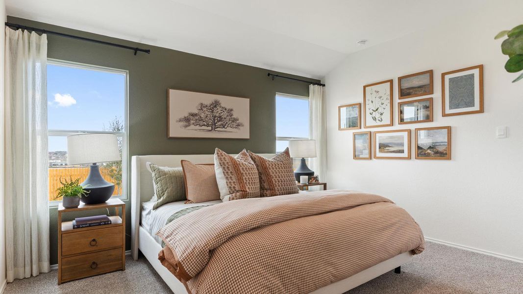 Furnished interior view inside a new home in Wayside, Uhland (Image 27).