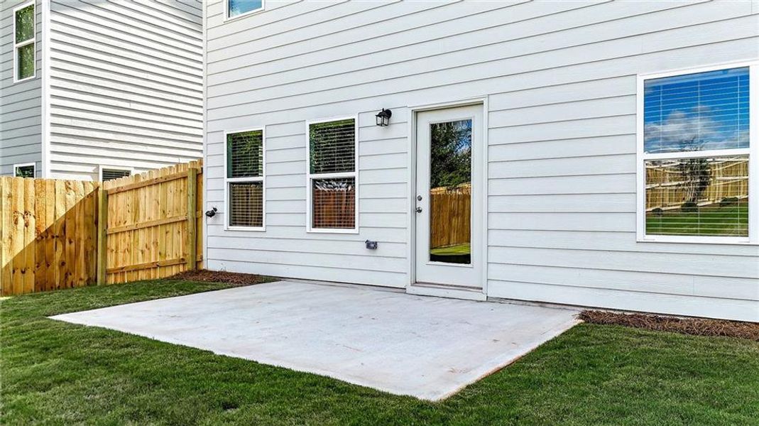Exterior details and patio area of a home in , Marietta (Image 4).