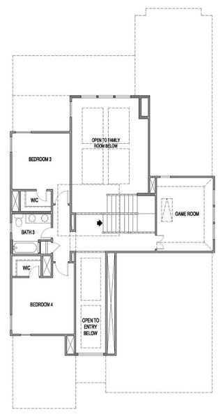 2D floor plan layout of this home in University Heights, Round Rock, TX (Image 3). 2D floor plan layout of this home in University Heights, Round Rock, TX (Image 3).