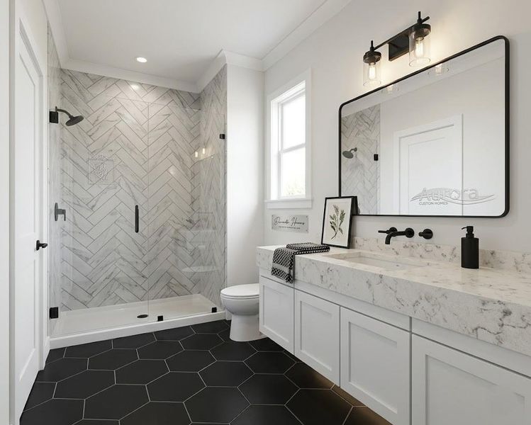 Furnished interior view inside a new home in , Houston (Image 5).