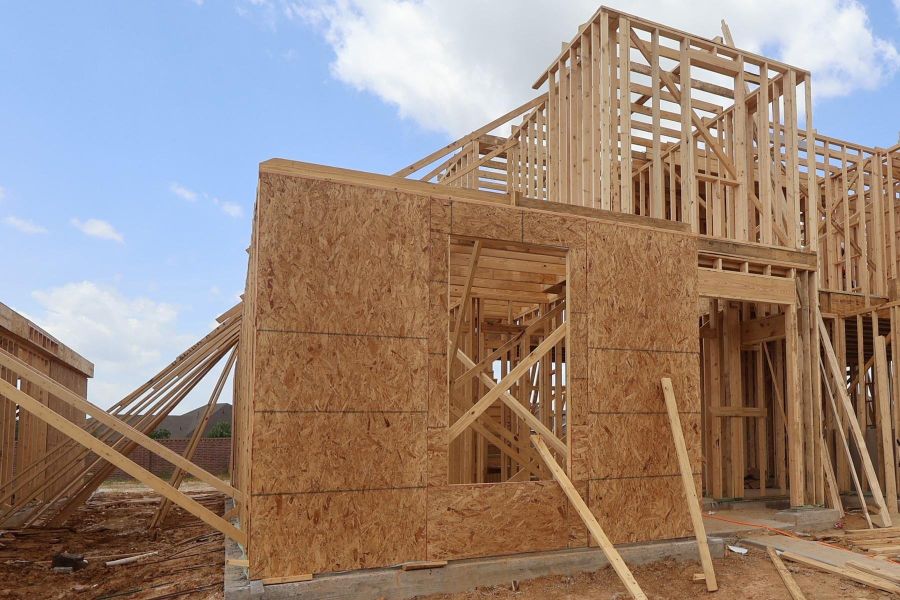 In-progress construction of a new home in Dunham Pointe, Cypress, TX (Image 3).